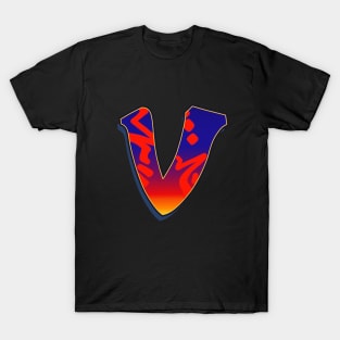 Letter V - Night Sky T-Shirt